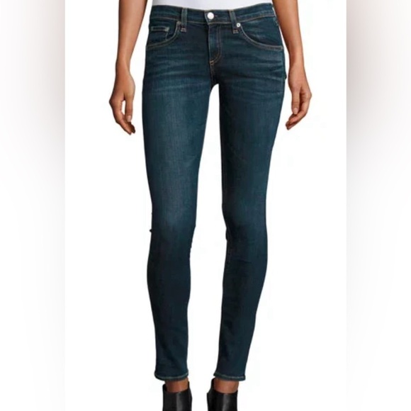 Rag & Bone High Rise Skinny Jeans in Heritage - Picture 1 of 9